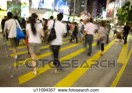 People crossing a street in Causeway Bay (Tung Lo Wan), Hong Kong View Large Photo Image Stock Photo - People crossing a street in Causeway Bay (Tung Lo Wan), Hong Kong. Fotosearch