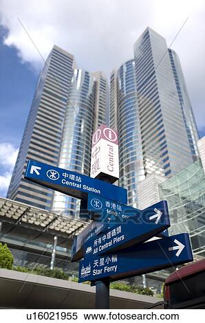 Signs pointing in different directions in Central, Hong Kong View Large Photo Image Stock Photography - Signs pointing in different directions in Central, Hong Kong. Fotosearch