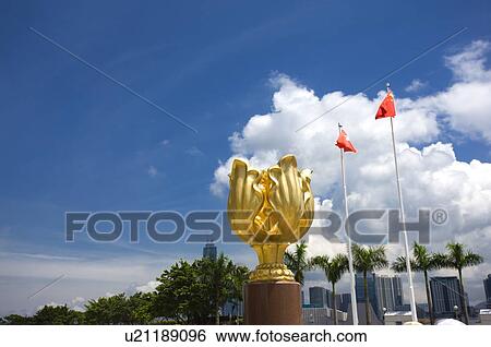 The golden bauhinia in the Golden Bauhinia Square in Wan Chai, Hong Kong View Large Photo Image Stock Photograph - The golden bauhinia in the Golden Bauhinia Square in Wan Chai, Hong Kong. Fotosearch
