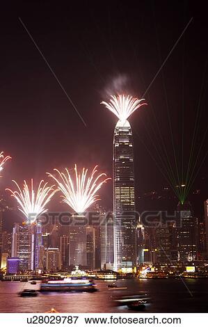 2007 New Years Eve Fireworks Celebration, Hong Kong, Hong Kong Island skyline at night View Large Photo Image Stock Photo - 2007 New Years Eve Fireworks Celebration, Hong Kong, Hong Kong Island skyline at night. Fotosearch