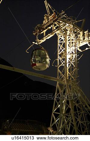 Stock Image - Cable car, Ocean Park, Hong Kong. Fotosearch