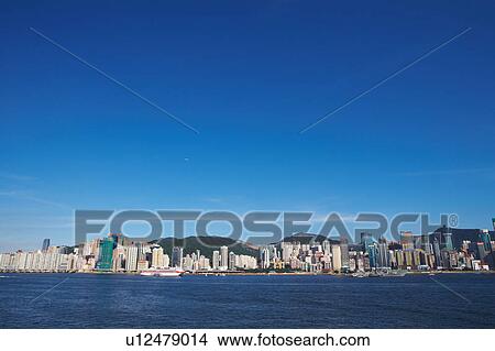 Picture - China, Hong Kong, Cruise Ship in Hong Kong Harbour. Fotosearch