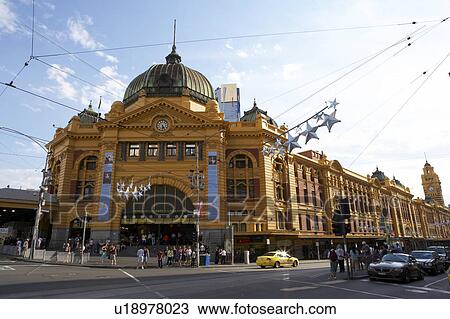 Filnders Street Station, Melbourne, Australia View Large Photo Image Stock Image - Filnders Street Station, Melbourne, Australia. Fotosearch