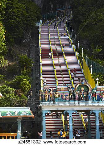 Stock Image - Malaysia, Kuala Lumpur, Batu Cave Entrance. Fotosearch