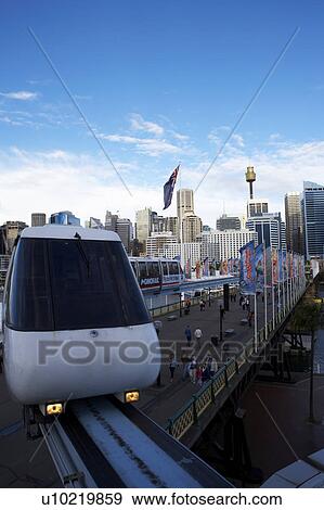 Stock Photo - Monorail from Sydney, Australia. Fotosearch
