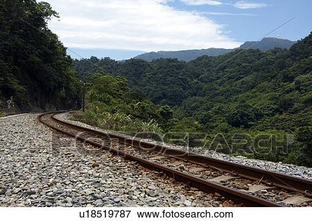 Railway tracks, Ping Si, Taiwan View Large Photo Image Stock Photo - Railway tracks, Ping Si, Taiwan. Fotosearch