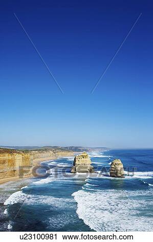 Stock Image - Twelve Apostles, Great Ocean Road, Australia. Fotosearch