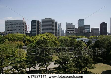 Stock Image - Scenery In The Center Of Tokyo. Fotosearch