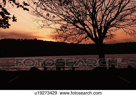 Couple Watching Sunset View Large Photo Image Stock Photo - Couple Watching Sunset. Fotosearch
