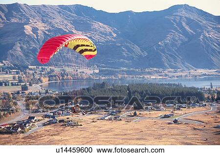 Mountains Behind Paraglider View Large Photo Image Stock Image - Mountains Behind Paraglider. Fotosearch