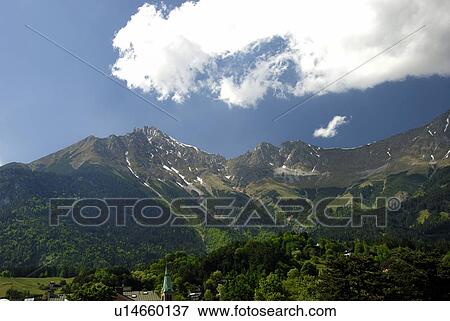 The Mountain In Tyrol View Large Photo Image Stock Photo - The Mountain In Tyrol. Fotosearch