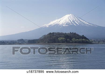 Stock Photography - Lake Kawaguchi And Mt. Fuji. Fotosearch
