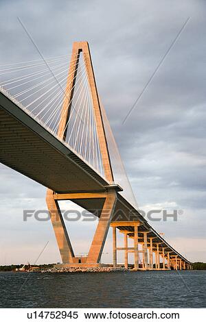 Cooper River Bridge in Charleston, South Carolina. View Large Photo Image Stock Photography - Cooper River Bridge in Charleston, South Carolina.. Fotosearch