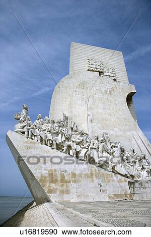 Stock Image - Monument to the Discoveries in Lisbon, Portugal.. Fotosearch