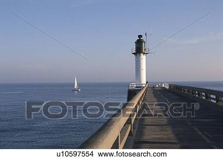 A Lighthouse In A Twilight View Large Photo Image Picture - A Lighthouse In A Twilight. Fotosearch
