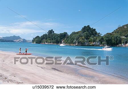 Canoes On Beach View Large Photo Image Stock Image - Canoes On Beach. Fotosearch