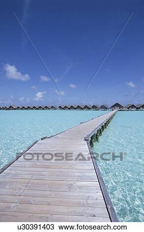 Stock Image - The Bridge To The Cottage. Fotosearch