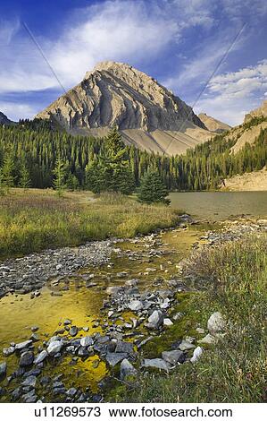 Stock Image - Chester Lake - Spray Valley Provincial Park - Kananaskis Country, Alberta, Canada. Fotosearch