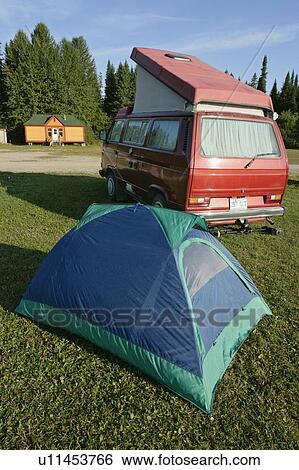 Tent, camper at etang-a-la-Truite (Trout pond), Gaspesie, Quebec View Large Photo Image Stock Photograph - Tent, camper at etang-a-la-Truite (Trout pond), Gaspesie, Quebec. Fotosearch