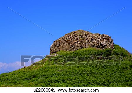 Stock Photography - The hill with green grass in Penghu, Taiwan. Fotosearch