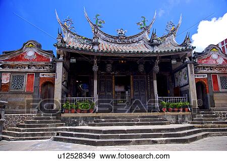 Stock Photo - The majestic temple in Penghu, Taiwan. Fotosearch