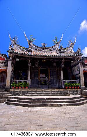 Stock Photo - The majestic temple in Penghu, Taiwan. Fotosearch