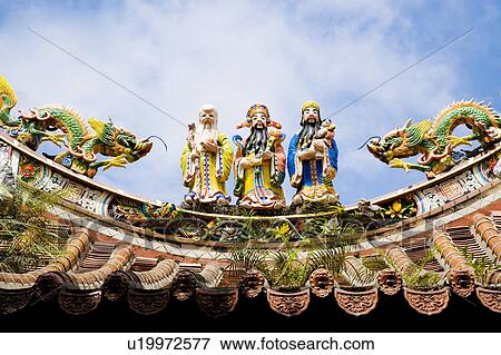 Figurines on the Wu Temple in Jincheng Town, Kinmen County, Taiwan View Large Photo Image Stock Photo - Figurines on the Wu Temple in Jincheng Town, Kinmen County, Taiwan. Fotosearch