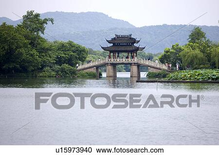 Scenery of West Lake in Hangzhou, Zhejiang Province View Large Photo Image Stock Image - Scenery of West Lake in Hangzhou, Zhejiang Province. Fotosearch