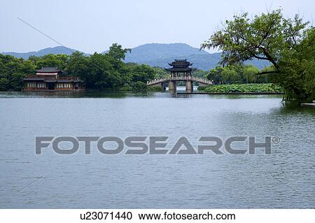 Scenery of West Lake in Hangzhou, Zhejiang Province View Large Photo Image Stock Image - Scenery of West Lake in Hangzhou, Zhejiang Province. Fotosearch