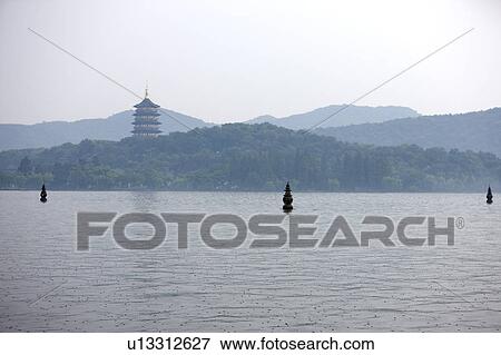 Three Pools Reflecting the Moon in West Lake, Hangzhou, Zhejiang Province View Large Photo Image Stock Photo - Three Pools Reflecting the Moon in West Lake, Hangzhou, Zhejiang Province. Fotosearch