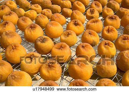 Stock Photo - Drying persimmons of Hsinpu Town, Hsinchu County, Taiwan. Fotosearch
