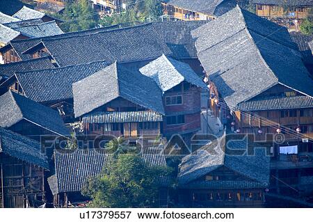 Stock Photo - Mountain fastness of Longji in Guilin, Guangxi Province, China. Fotosearch