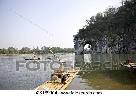 Natural scenery of Elephant Trunk Hill in Guilin, Guangxi Province, China View Large Photo Image Picture - Natural scenery of Elephant Trunk Hill in Guilin, Guangxi Province, China. Fotosearch