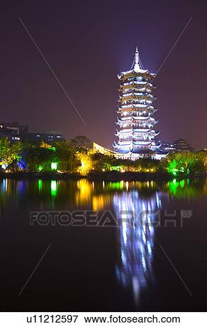 Stock Photo - Silver Tower in Guilin, Guangxi Province, China. Fotosearch