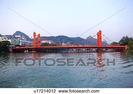 Stock Image - Two Rivers and Four Lakes in Guilin, Guangxi Province, China. Fotosearch