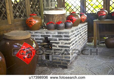 China, Guangxi Province, Guilin, Yangshuo, many wine jars in the farmhouse View Large Photo Image Stock Photograph - China, Guangxi Province, Guilin, Yangshuo, many wine jars in the farmhouse. Fotosearch