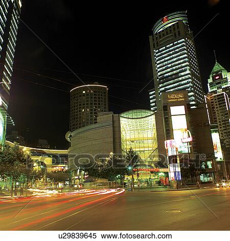China, Shanghai, night View Large Photo Image Stock Photography - China, Shanghai, night. Fotosearch