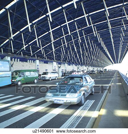 Stock Image - Pudong airport, Shanghai, China. Fotosearch