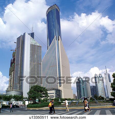 Republic of China, Shanghai, Pudong District skyline View Large Photo Image Stock Image - Republic of China, Shanghai, Pudong District skyline. Fotosearch