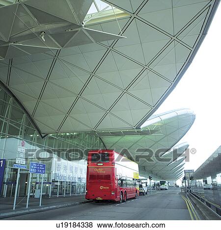 Stock Photo - Hong Kong International Airport, Vehicle. Fotosearch