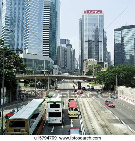Stock Photo - Street, Bus. Fotosearch