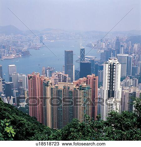 Stock Image - Victoria Harbor. Fotosearch