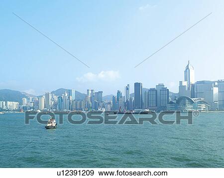 Stock Photo - Victoria Harbor. Fotosearch