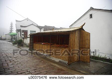 Bamboo house View Large Photo Image Stock Photograph - Bamboo house. Fotosearch