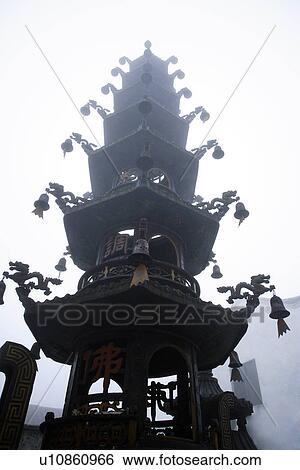 Stock Photograph - Pagoda, close up. Fotosearch