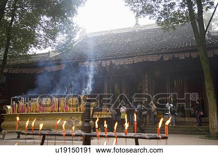 China, Sichuan Province, Leshan, Lingyun Temple View Large Photo Image Stock Image - China, Sichuan Province, Leshan, Lingyun Temple. Fotosearch