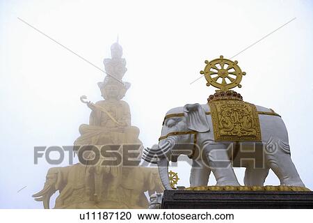 China, Sichuan Province, Mt. Emei, Golden Summit View Large Photo Image Stock Image - China, Sichuan Province, Mt. Emei, Golden Summit. Fotosearch