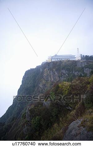 China, Sichuan Province, Mt. Emei, Woyun Buddha Temple View Large Photo Image Stock Image - China, Sichuan Province, Mt. Emei, Woyun Buddha Temple. Fotosearch
