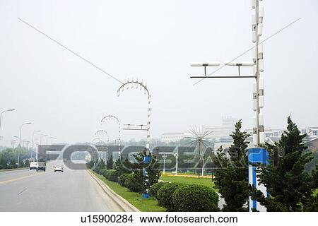 China, Liaoning Province, Dalian, Street view View Large Photo Image Picture - China, Liaoning Province, Dalian, Street view. Fotosearch