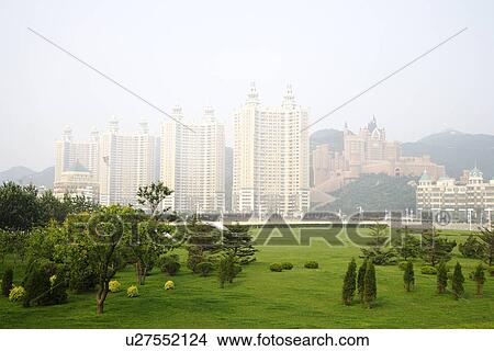 Picture - China, Liaoning Province, Dalian, Xinghai Bay Square. Fotosearch